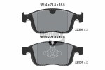 BENDIX Braking Piduriklotsi komplekt,  ketaspidur BPD1454