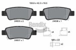 BENDIX Braking Piduriklotsi komplekt,  ketaspidur BPD1464