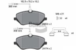 BENDIX Braking Piduriklotsi komplekt,  ketaspidur BPD1471
