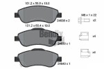 BENDIX Braking Piduriklotsi komplekt,  ketaspidur BPD1472