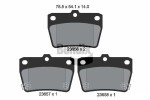 BENDIX Braking Piduriklotsi komplekt,  ketaspidur BPD1478