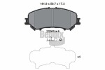 BENDIX Braking Piduriklotsi komplekt,  ketaspidur BPD1485