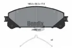 BENDIX Braking Piduriklotsi komplekt,  ketaspidur BPD1488