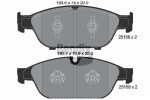 BENDIX Braking Piduriklotsi komplekt,  ketaspidur BPD1497