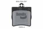 BENDIX Braking Piduriklotsi komplekt,  ketaspidur BPD1499