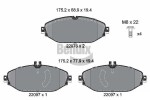 BENDIX Braking Piduriklotsi komplekt,  ketaspidur BPD1508
