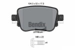BENDIX Braking Piduriklotsi komplekt,  ketaspidur BPD1511