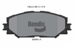 BENDIX Braking Piduriklotsi komplekt,  ketaspidur BPD1517