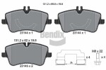 BENDIX Braking Piduriklotsi komplekt,  ketaspidur BPD1520