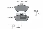 BENDIX Braking Piduriklotsi komplekt,  ketaspidur BPD1529