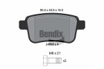 BENDIX Braking Piduriklotsi komplekt,  ketaspidur BPD1532