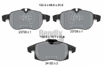 BENDIX Braking Piduriklotsi komplekt,  ketaspidur BPD1533