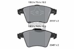 BENDIX Braking Piduriklotsi komplekt,  ketaspidur BPD1554