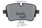 BENDIX Braking Piduriklotsi komplekt,  ketaspidur BPD1562