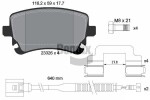 BENDIX Braking Piduriklotsi komplekt,  ketaspidur BPD1566
