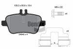 BENDIX Braking Piduriklotsi komplekt,  ketaspidur BPD1576