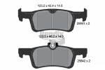 BENDIX Braking Piduriklotsi komplekt,  ketaspidur BPD1596
