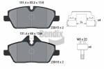 BENDIX Braking Piduriklotsi komplekt,  ketaspidur BPD1602