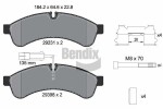 BENDIX Braking Piduriklotsi komplekt,  ketaspidur BPD1615