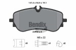 BENDIX Braking Piduriklotsi komplekt,  ketaspidur BPD1630