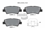 BENDIX Braking Piduriklotsi komplekt,  ketaspidur BPD1635