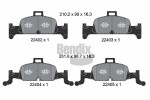BENDIX Braking Piduriklotsi komplekt,  ketaspidur BPD1636