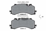 BENDIX Braking Piduriklotsi komplekt,  ketaspidur BPD1637