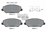 BENDIX Braking Piduriklotsi komplekt,  ketaspidur BPD1642