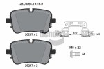 BENDIX Braking Piduriklotsi komplekt,  ketaspidur BPD1647