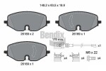 BENDIX Braking Piduriklotsi komplekt,  ketaspidur BPD1660