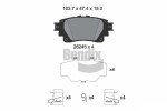 BENDIX Braking Piduriklotsi komplekt,  ketaspidur BPD1671