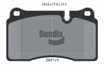 BENDIX Braking Piduriklotsi komplekt,  ketaspidur BPD1690