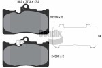 BENDIX Braking Piduriklotsi komplekt,  ketaspidur BPD1694