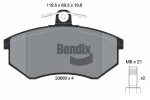 BENDIX Braking Piduriklotsi komplekt,  ketaspidur BPD1718