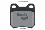 BENDIX Braking Piduriklotsi komplekt,  ketaspidur BPD1744