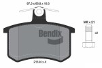 BENDIX Braking Piduriklotsi komplekt,  ketaspidur BPD1753