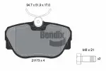 BENDIX Braking Piduriklotsi komplekt,  ketaspidur BPD1760