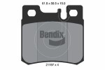 BENDIX Braking  Комплект тормозных колодок, дисковый тормоз BPD1765