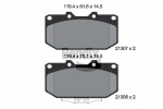 BENDIX Braking Piduriklotsi komplekt,  ketaspidur BPD1779