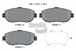 BENDIX Braking Piduriklotsi komplekt,  ketaspidur BPD1801