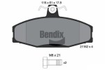 BENDIX Braking Piduriklotsi komplekt,  ketaspidur BPD1828