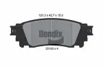 BENDIX Braking Piduriklotsi komplekt,  ketaspidur BPD1875