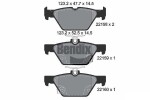 BENDIX Braking Piduriklotsi komplekt,  ketaspidur BPD1876