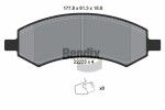 BENDIX Braking Piduriklotsi komplekt,  ketaspidur BPD1878
