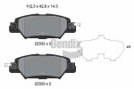 BENDIX Braking Piduriklotsi komplekt,  ketaspidur BPD1883