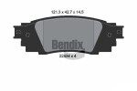 BENDIX Braking Piduriklotsi komplekt,  ketaspidur BPD1892