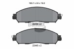 BENDIX Braking  Комплект тормозных колодок, дисковый тормоз BPD1893