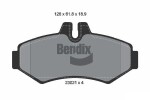 BENDIX Braking  Комплект тормозных колодок, дисковый тормоз BPD1905