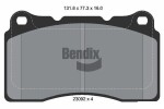 BENDIX Braking Piduriklotsi komplekt,  ketaspidur BPD1918
