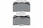 BENDIX Braking Piduriklotsi komplekt,  ketaspidur BPD1919